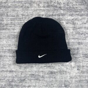 Vintage Nike Beanie Cap Black OSFA